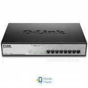Комутатор мережевий D-Link DGS-1008MP (UA)