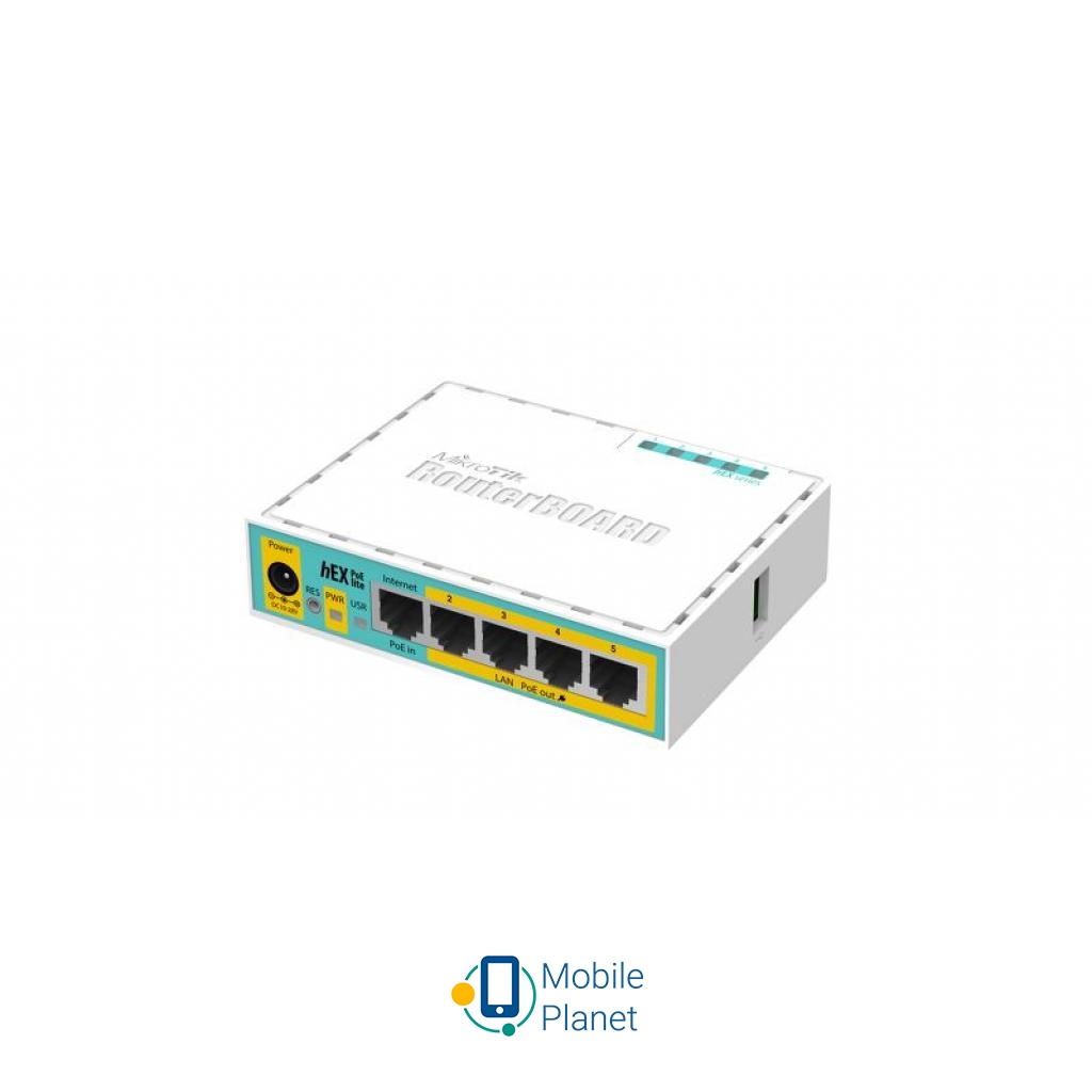Маршрутизатор Mikrotik hEX PoE lite (RB750UPr2)