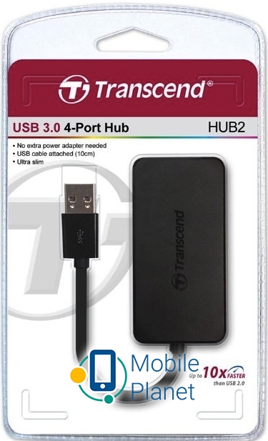 Кардрідер Transcend USB 3.0 HUB 4 ports (TS-HUB2K) (UA)