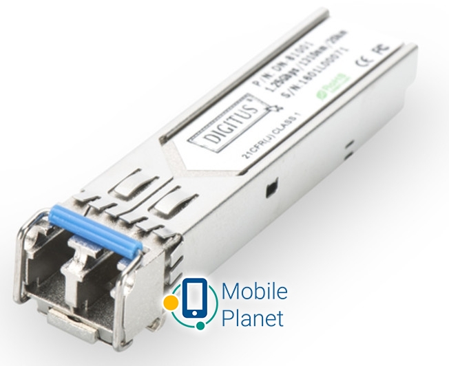 Модуль для комутатора Digitus 1.25 Gbps SFP, 20km, SM, LC Duplex, 1000Base-LX, 1310nm (UA)
