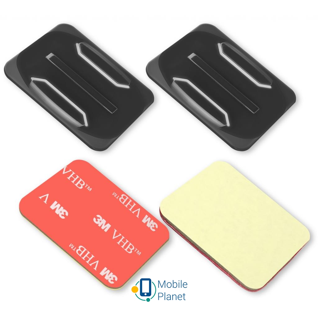 Кріплення для екшн-камер AirOn набір плоских і увігнутих кріплень (AC09) (UA)