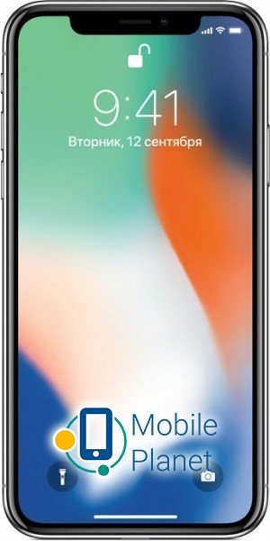 Смартфон Apple iPhone X 256Gb Silver (MQAG2)