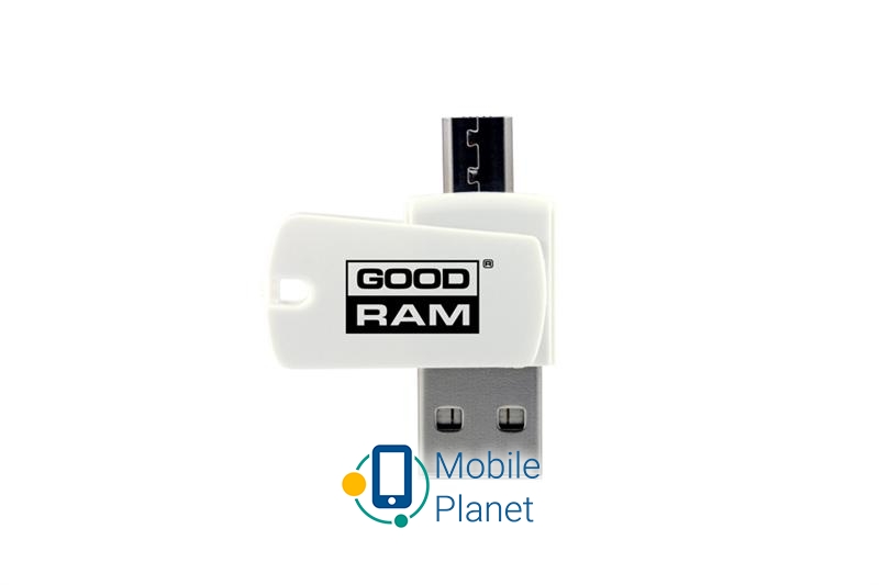 Кардрідер Card reader OTG GOODRAM MicroSD - USB + MicroUSB (AO20-MW01R11) (UA)