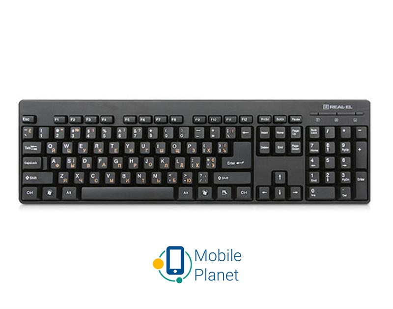 Клавиатура REAL-EL Standard 502 USB черный (EL123100023)