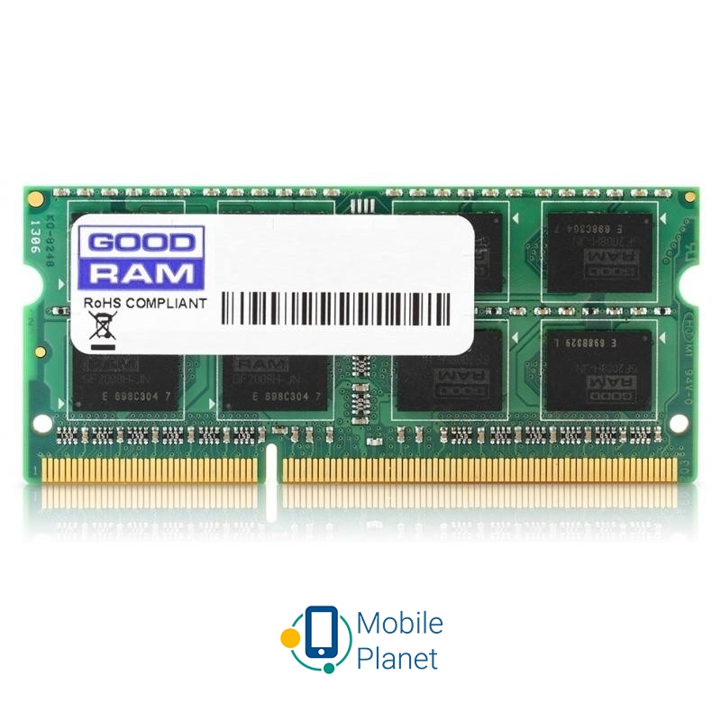 Оперативна пам'ять SO-DIMM 4GB/1600 1,35V DDR3L GOODRAM (GR1600S3V64L11S/4G)