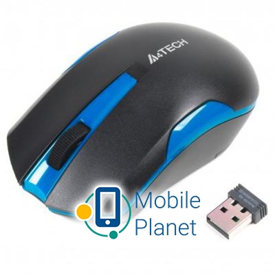 Миша A4-tech G3-200N Black+Blue