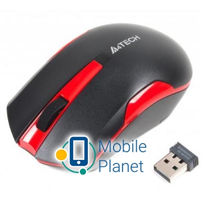 Миша A4-tech G3-200N Black+Red