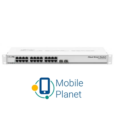 Комутатор мережевий Mikrotik CSS326-24G-2S + RM (UA)