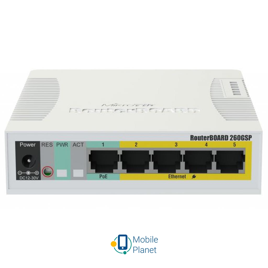Комутатор мережевий Mikrotik RB260GSP