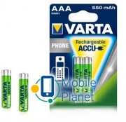 Varta Phone Accu AAA / HR03 NI-MH 550 mAh BL 2шт (58397101402) (UA)