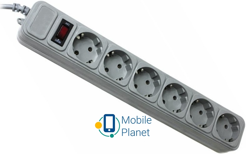 Мережевий фільтр Gembird Power Cube 6 розеток 3м (SPG6-G-10G) сірий