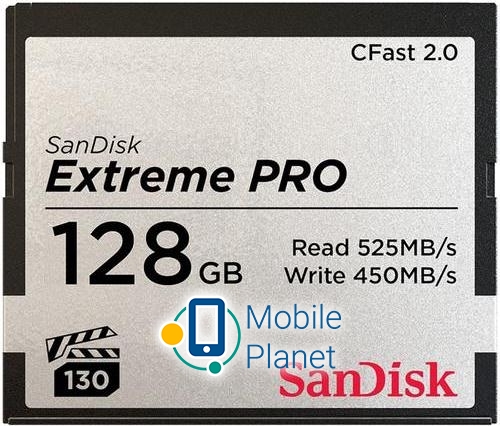 Карта пам'яті SanDisk Extreme Pro CFast 2.0 (SDCFSP-128G-G46D) (UA)
