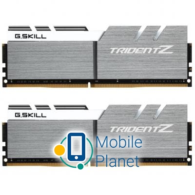 Оперативна пам'ять DDR4 16GB (2x8GB) 3200 MHz Trident Z Silver H/ White G.Skill (F4-3200C16D-16GTZSW) (UA)