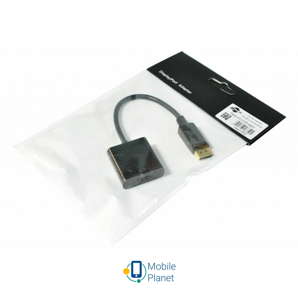 Кабель мультимедійний Перехідник DisplayPort to HDMI Atcom (16852) (UA)