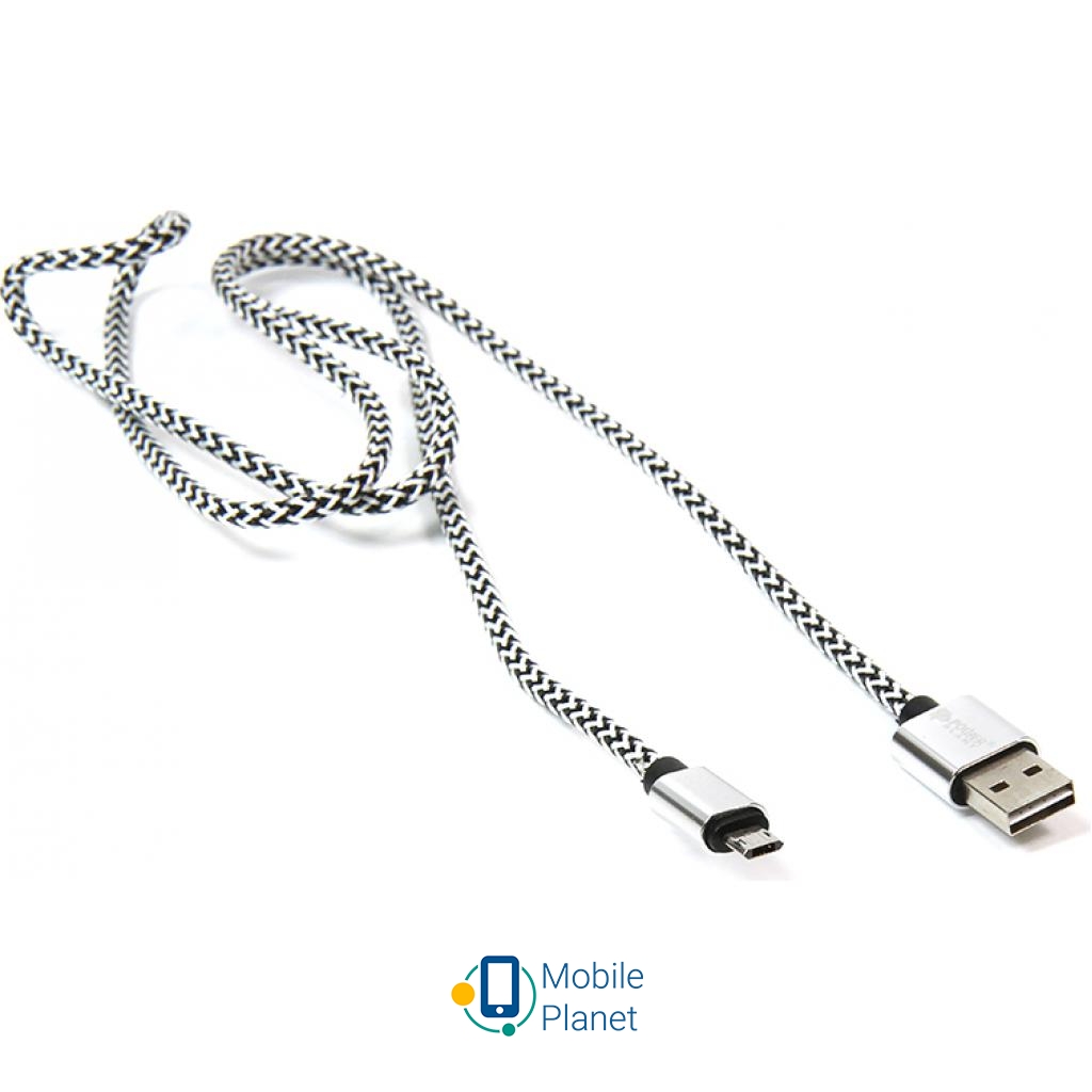 Кабель мультимедійний Дата кабель USB 2.0 AM to Micro 5P 1.0m PowerPlant (CA910212) (UA)