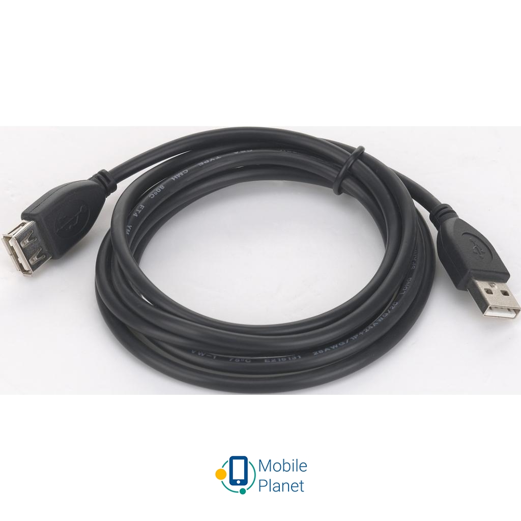 Кабель мультимедійний Дата кабель USB2.0 АМ / АF Cablexpert (CCP-USB2-AMAF-6)