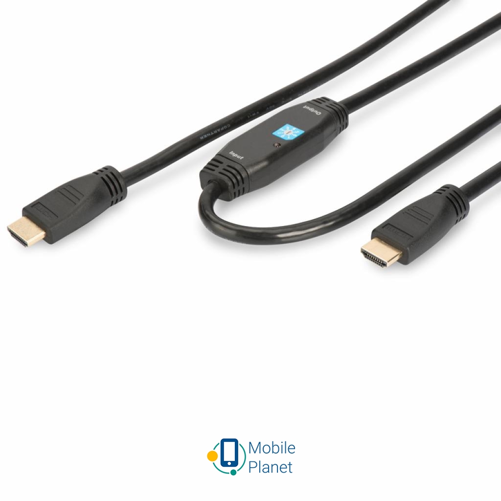 Кабель мультимедійний Кабель мультимедійний HDMI to HDMI 30.0m DIGITUS (AK-330105-300-S) (UA)