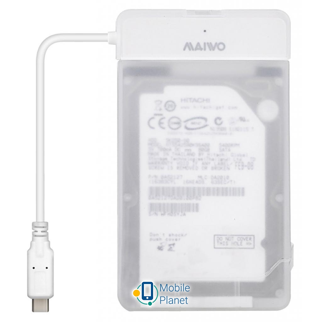 Карман для диска Maiwo K104-U3S white