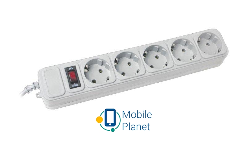 Мережевий фільтр Gembird (SPG5-X-6G) для ДБЖ, 5 розеток, 1.8 м, сірий