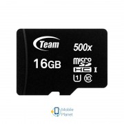 MicroSDHC 16GB UHS-I Class 10 Team Black (TUSDH16GCL10U02) (UA)