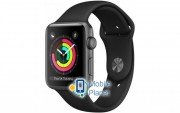 Apple Watch Series 3 (GPS) 42mm Space Gray Aluminum Case with Black Sport Band (MTF32)