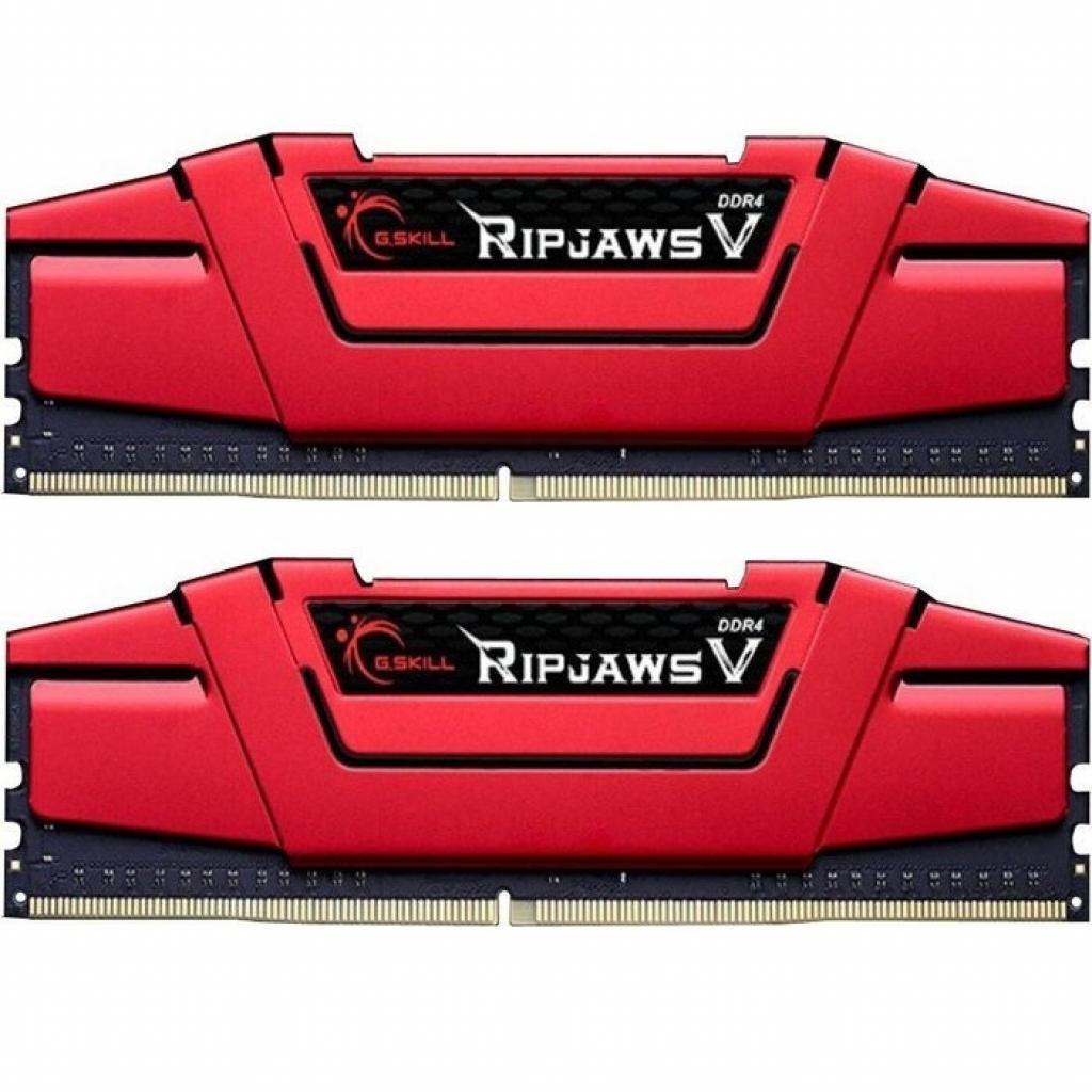 Оперативна пам'ять DDR4 16GB (2x8GB) 3000 MHz RipjawsV Red G.Skill (F4-3000C16D-16GVRB)