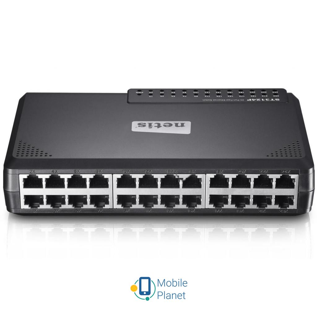 Комутатор мережевий Netis ST3124P (UA)