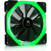 Кулер для корпуса Vinga LED fan-01 green (UA)