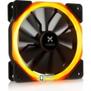 Кулер для корпуса Vinga LED fan-01 orange (UA)