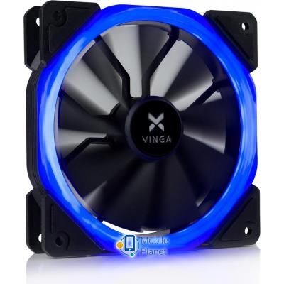 Кулер для корпуса Vinga LED fan-01 blue (UA)