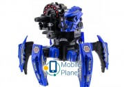 Робот-паук р/у Keye Space Warrior ракеты, диски, лазер (синий) (KY-9003-1B)