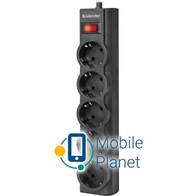 Мережевий фільтр Defender ES largo 3m 5 троянд. black (99498) (UA)