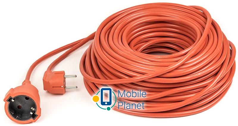 Мережевий фільтр PowerPlant JY-3024/40 (PPCA10M400S1) 1 розетка, 40 м, помаранчевий (UA)