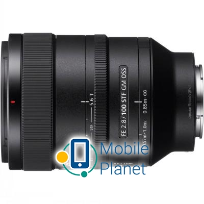 Об'єктив SONY 100mm, f / 2.8 STF GM OSS для камер NEX FF (SEL100F28GM.SYX) (UA)