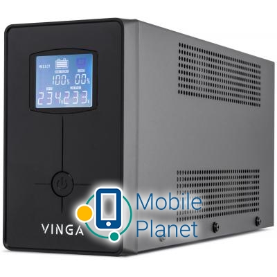 Джерело безперебійного живлення Vinga LCD 2000VA metall case (VPC-2000M) (UA)