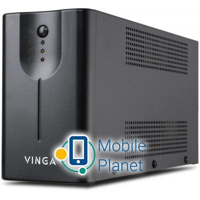 Источник бесперебойного питания Vinga LED 2000VA metall case (VPE-2000M) (UA)
