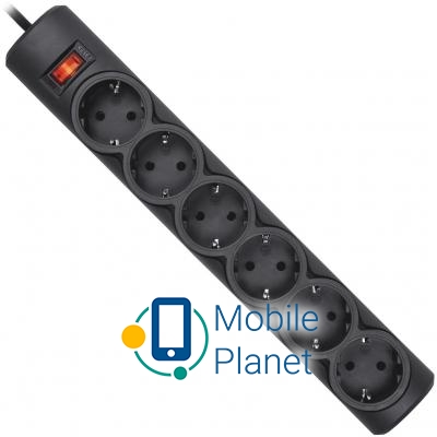 Мережевий фільтр Defender DFS 151, 1.8 m (99494) (UA)