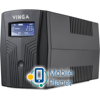 Джерело безперебійного живлення Vinga LCD 1500VA plastic case (VPC-1500P) (UA)