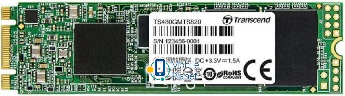 SSD диск Transcend MTS820S (TS480GMTS820S)