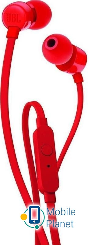 Гарнітура JBL T110 Red (JBLT110RED)