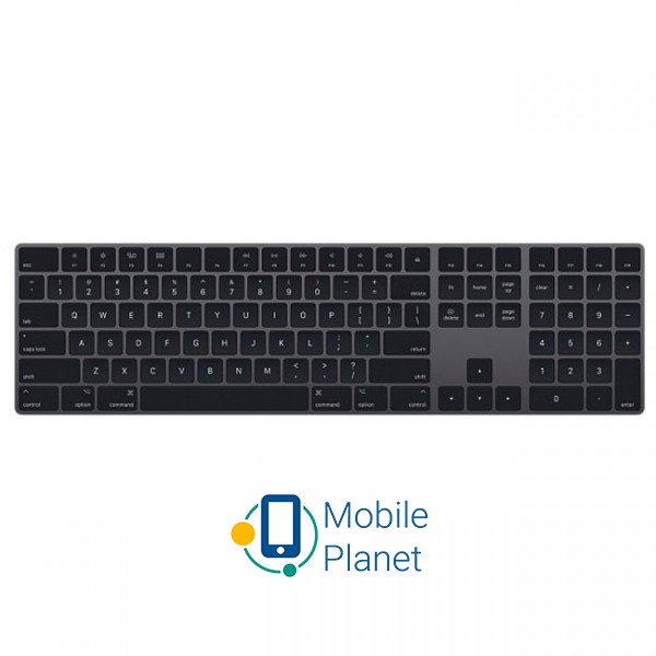 Клавіатура Apple Magic Keyboard with Numeric Keypad Space Gray (MRMH2)