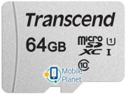 Transcend microSDXC 300S 64GB UHS-I U1 No Adapter (TS64GUSD300S) (UA)