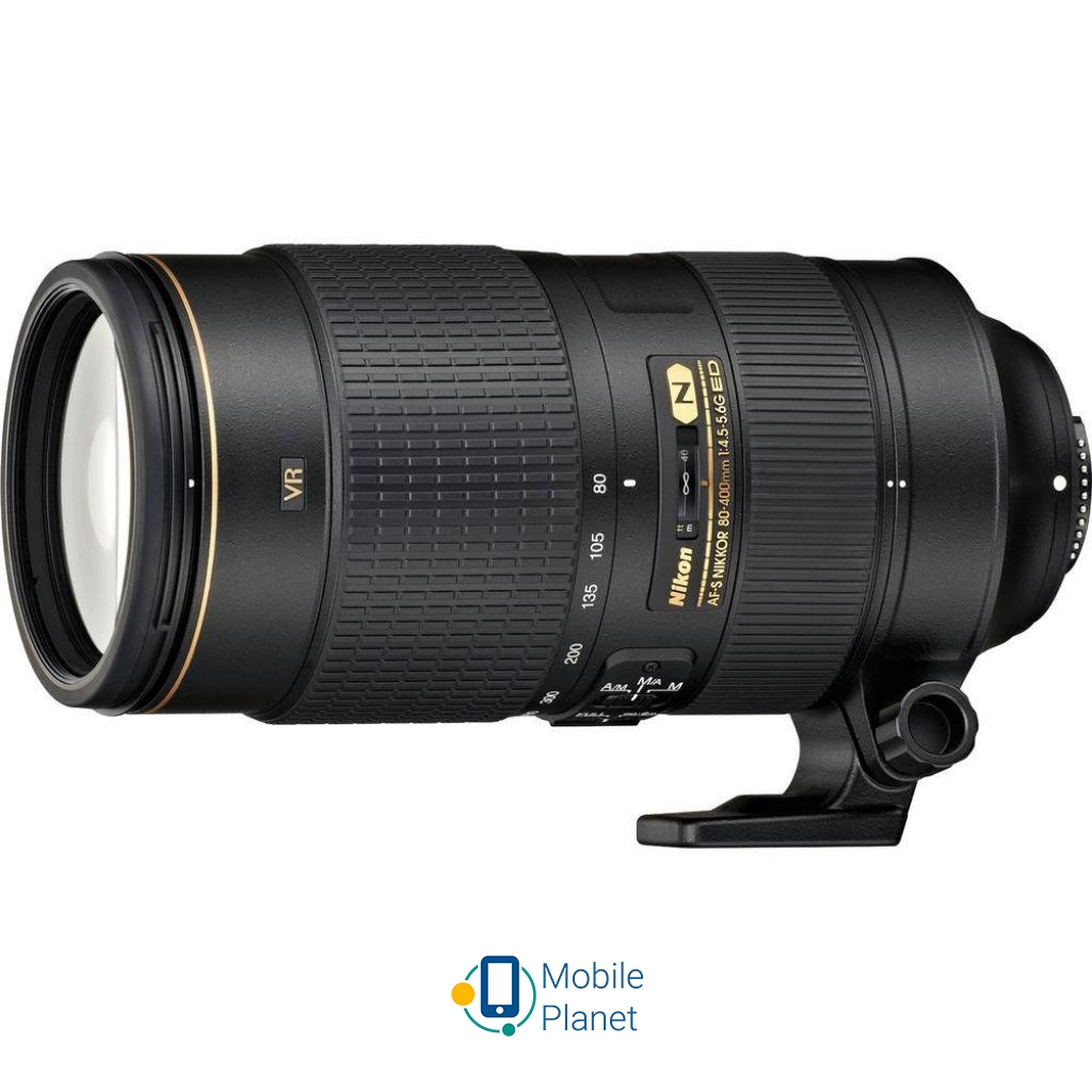 Об'єктив Nikon AF-S Nikkor 80-400mm f/4,5-5,6G ED VR (JAA817DA) 	