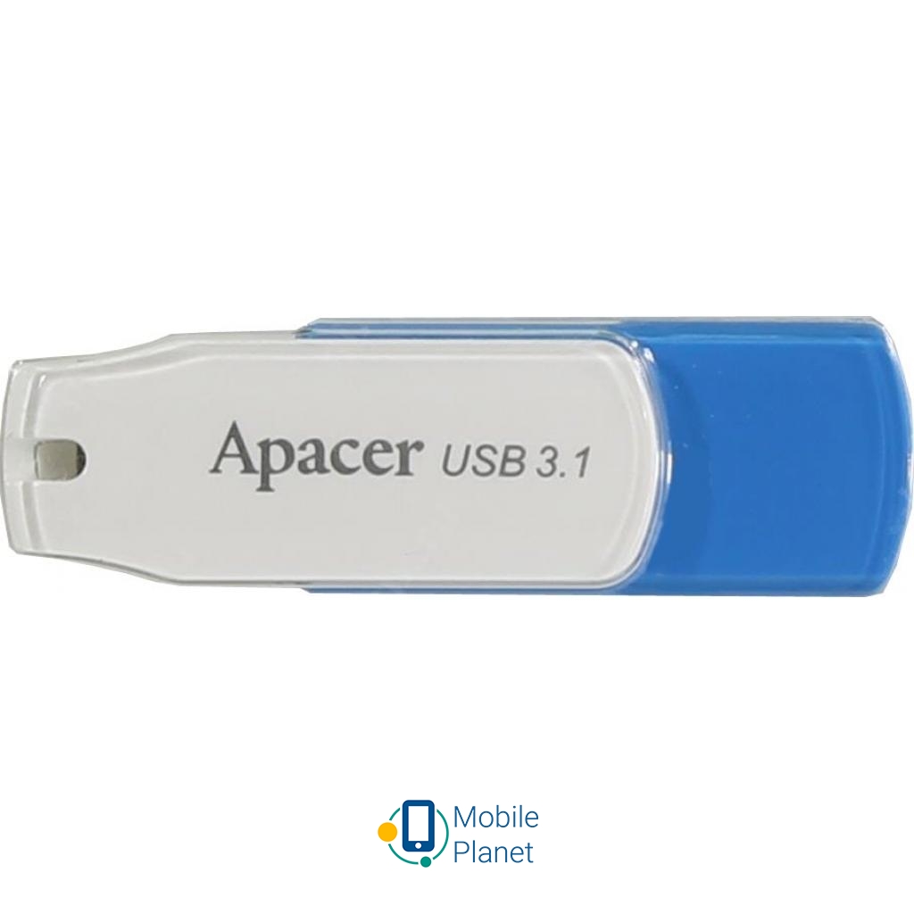 Флеш пам `ять Apacer 64GB AH357 Blue USB 3.1 (AP64GAH357U-1) (UA)