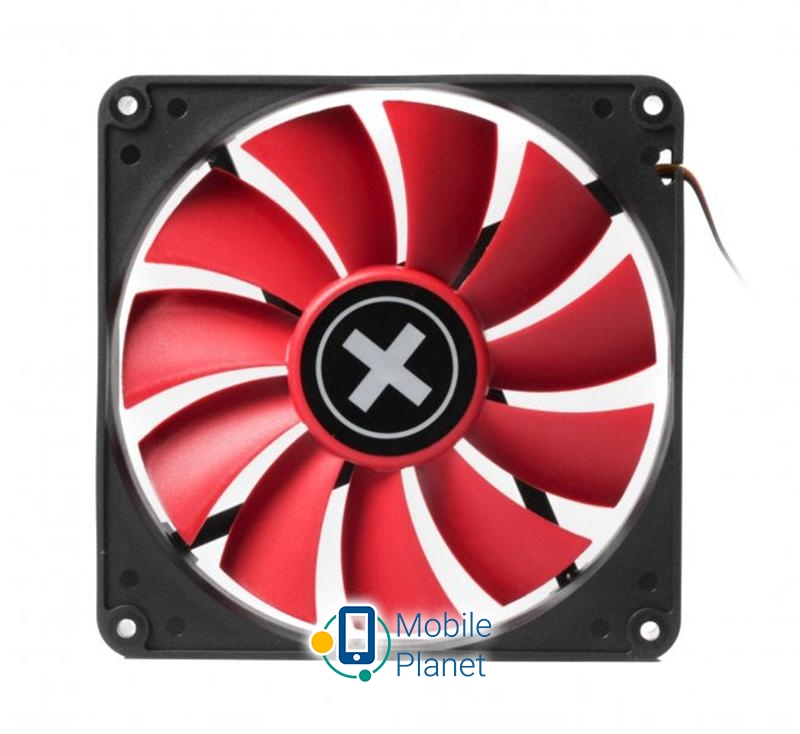 Вентилятор Xilence XPF140.R (XF050), 140х140х25мм, 3-pin + 4-pin, Black / Red