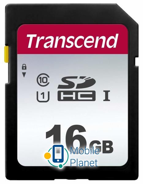 Карта памяти Transcend SDHC 16GB UHS-I U1 300S (TS16GSDC300S) (UA)
