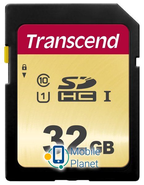Карта пам'яті Transcend SDHC 32GB UHS-I U1 500S (TS32GSDC500S) (UA)
