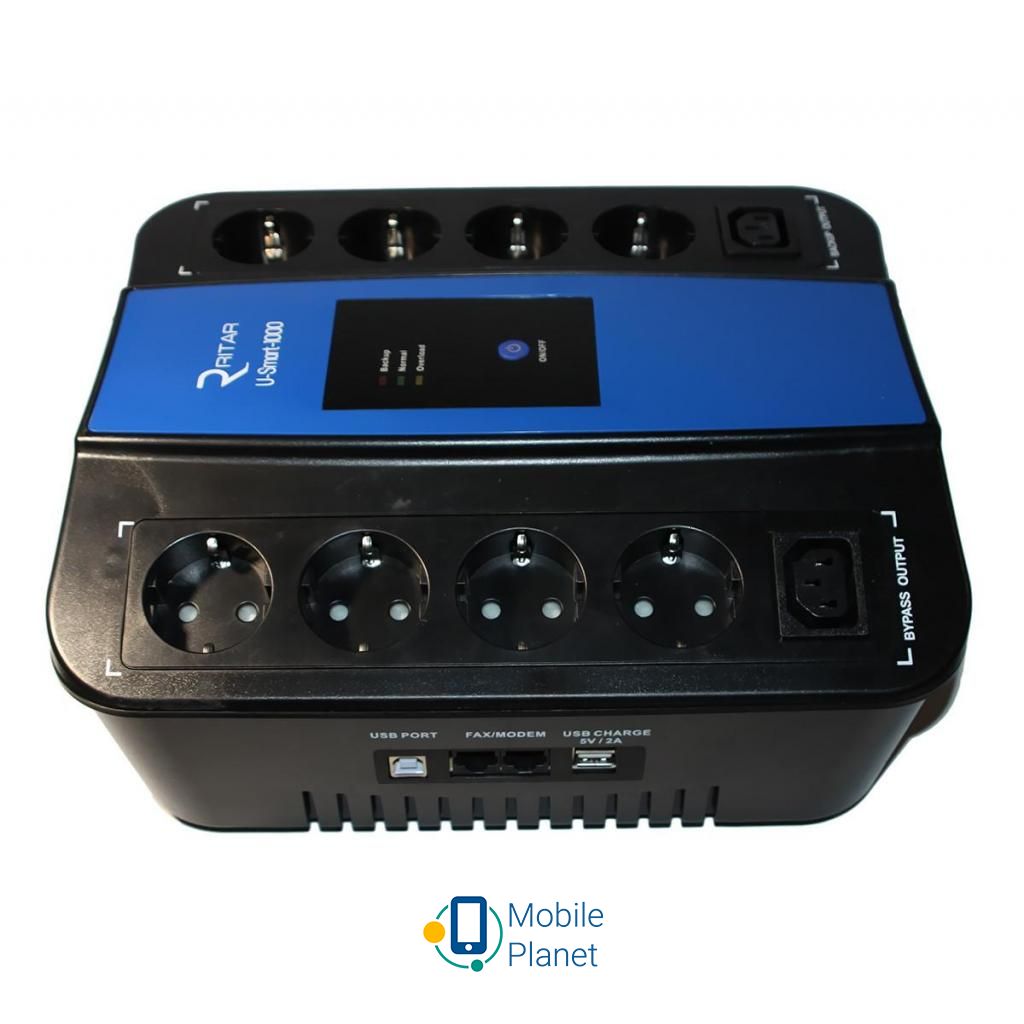Джерело безперебійного живлення Ritar U-Smart-1000 (600W) (RS628U) (UA)