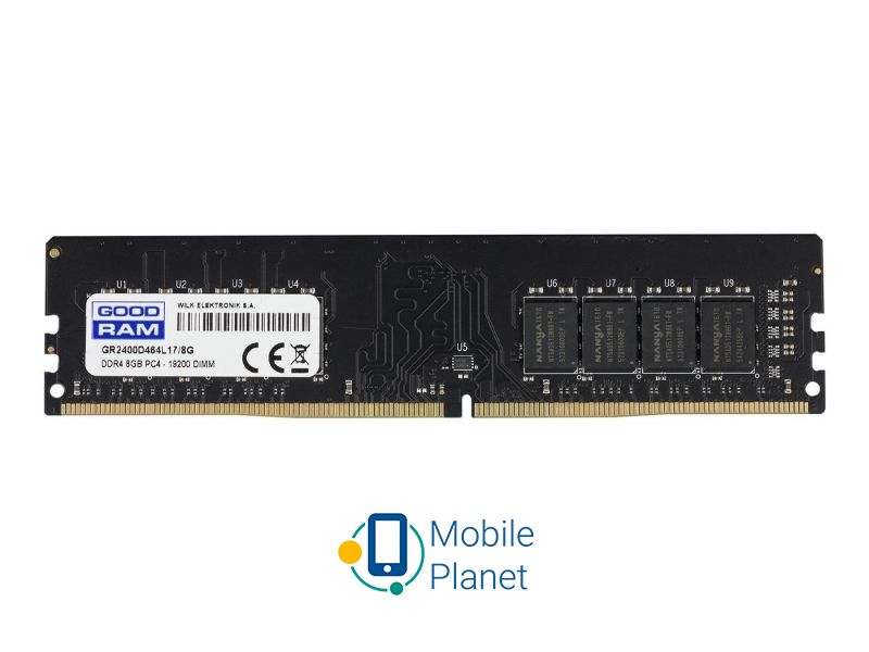 Оперативна пам'ять GOODRAM 8GB 2400MHz CL17 (GR2400D464L17S/8G) EU