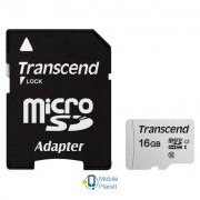 Transcend 16GB microSDHC class 10 UHS-I U1 (TS16GUSD300S-A) (UA)